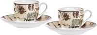 Ritzenhoff & Breker set d'espresso CREMA, porcelaine, 4 pièces, 90 ml