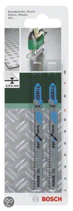 Bosch Accessoires Bosch - Decoupeerzaagblad bimetaal, T 118 BF Flexible for Metal