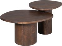 Starfurn Salontafel Mirre - Organisch Bruin Hout - Set van 2