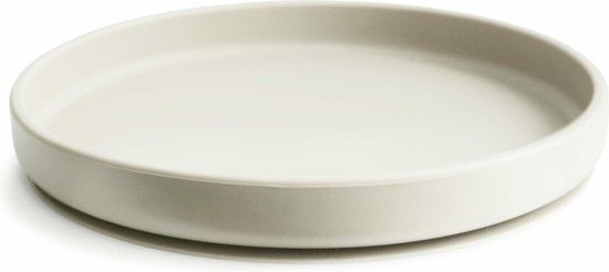 Mushie - Silicone Bord met Zuignap - Ivory