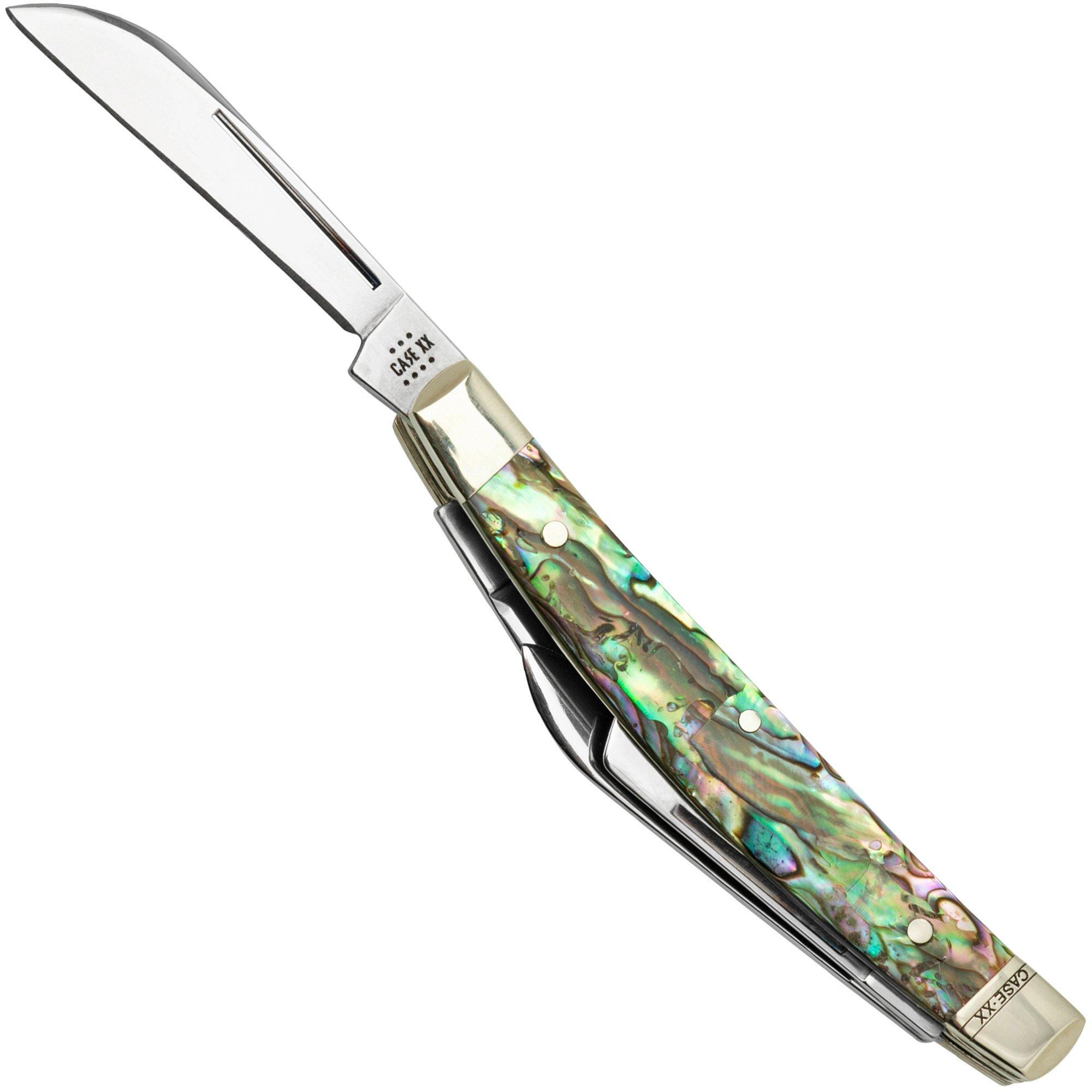 Case Knives Case Small Congress 12026 Smooth Abalone, zakmes met Velvet Box