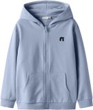 NAME IT Jongens Vest NKMVALON LS NREG SWE CARD WH UNB - Maat 122/128 - Katoen/Polyester - Blauw