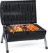 Merkloos Tafel Barbecue Houtskool Zwart Staal