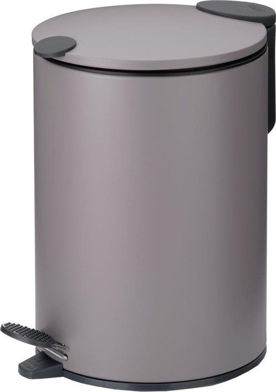 Kela Mats Pedaalemmer 3 Liter - Grijs | Metaal