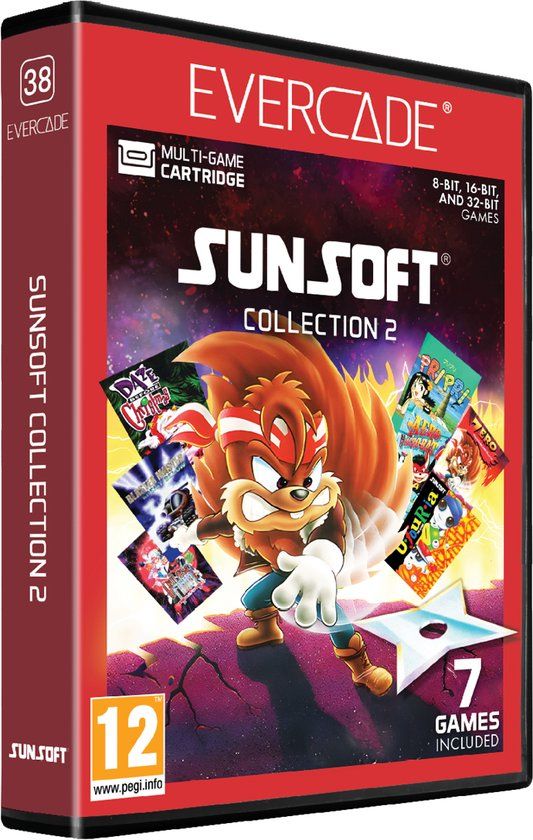 Evercade - Sunsoft - Cartridge 2 (7 Games) - Standard Edition - Region Free