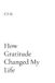 How Libri GmbH How Gratitude Changed My Life Paperback