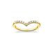 Thomas Sabo Damenring 925 Sterling Silber Zirkonia 54 Gold 32020610