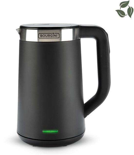 Bourgini Elements - Digitale Waterkoker - Zwart - 1.7 liter - GRS Certified