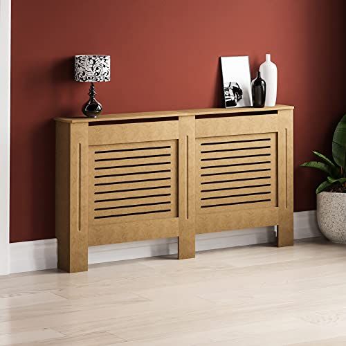 Home Discount Panda Home Discount Milton radiator, MDF, traditioneel, onbewerkt, niet gelakt, L