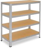 Shelfplaza HOME metalen stellingkast - 115x100x30 cm - verzinkt - 4 planken