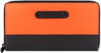 Greenburry Upcycled Tarpaulin Portemonnee 19 cm - Dames - Horizontaal - orange-black