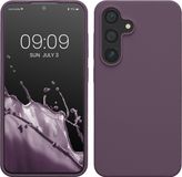 kwmobile telefoonhoesje compatibel met Samsung Galaxy S24 hoesje - Zachte case voor smartphone - Back cover in Bleke iris