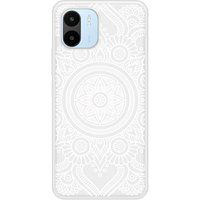 Xiaomi Redmi A2 Mandala blanc Verstevigd hoesje met sublimatie bedrukking