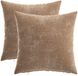 vidaXL Kussensloop 2 stuks Bruin 35 x 35 cm Chenille Stof