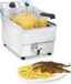 Royal Catering Friteuse électrique - 10 L - Avec robinet de vidange - 3000W - Argent