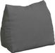 vidaXL Rugkussen Donkergrijs Stof 60 x 50 x 20 cm