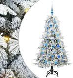 vidaXL - Kunstmatige - Hinged - Kerstboom - met - 150 - LED - Wit - 150 - cm - PE - en - PVC