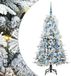 vidaXL - Kunstmatige - Hinged - Kerstboom - met - 150 - LED - Wit - 150 - cm - PE - en - PVC