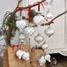 LOBERON Set de 6 décorations de Noël Appilly blanc/argenté