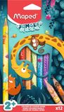 Maped Office Maped Jungle Fever jumbo set à 12 kleuren kleurpotloden