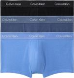 Calvin Klein Jeans Calvin Klein 3-Pack Low Rise Trunks Heren - Zwart/Blauw/Blauw - Maat S