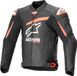 Alpinestars Gp Plus R V4 Airflow Leren Jas Zwart Fluo Rood Wit - Jas