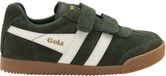 Gola Harrier Strap Unisex Dark Khaki/Off White/Moody Orange Synthetic/Textile Rubber Velcro Hard Sole Size 26