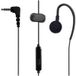 Hytera EM31 - Casque intra-auriculaire avec micro - écouteur - fixation contour d'oreille - avec câble - prise 3,5 mm - noir