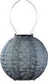 Lumiz Folia Rond Solar Tuinverlichting - 20 cm - Grijs Blauw