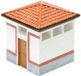 Rivarossi - Small Toilet Building For Railway Station