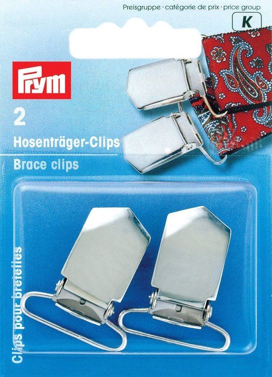 Prym Bretelclips ST 35 mm zilverkleurig