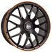 MAM WHEELS MAM GT1 noir mat bord orange 9.5Jx19 5x112 ET42