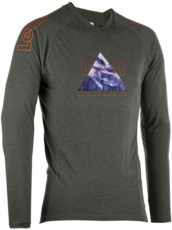Leatt MTB Gravity 2.0 LS Jersey Men - olijf - Maat: -