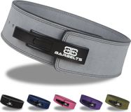 Barbelts lever belt 10mm - powerlift riem - grijs - M
