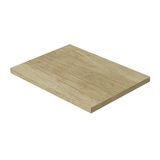 BAIKAL Werkblad van hout voor de badkamer, van melamine, 16 mm, tafelblad, verschillende uitvoeringen en maten, combineerbaar met elk BAIKAL modulair meubel, houten tafelblad 3,2 cm, 50 cm