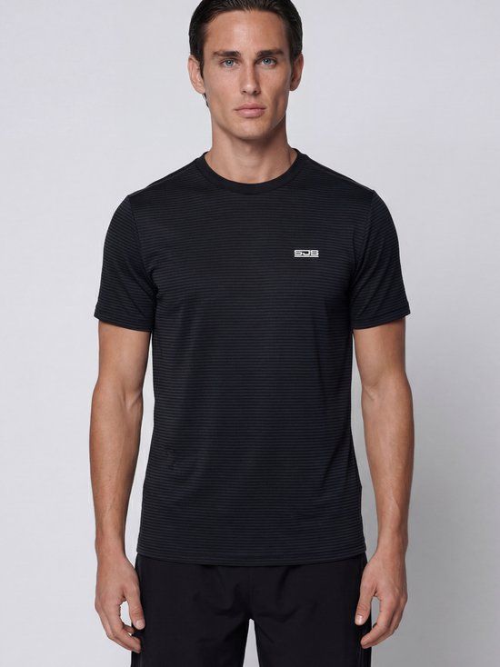 Sjeng Sport TEX Sportshirt Mannen - Tennis Shirt Mannen - Black - Maat: XXL