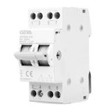 GEYA Schakelaar 2P 63A - Dual Power Lading Separator Schakelaar - Handmatige isolatie AC 240V - Dubbele Power handmatige scheiding - Montage op DIN-rail