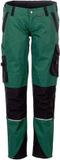 Planam dames werkbroek Norit (6410) - Groen | Zwart - 54