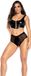 Mapalé Ensemble sexy deux pièces - XL - Mouillé - Noir