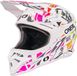 Oneal 1SRS Stixx casque de motocross pour jeunes - Taille Y/M (48) - Blanc / Multi