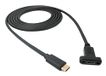 System-S USB 3.1 kabel 1,8 m type C stekker naar bus schroef adapter in zwart