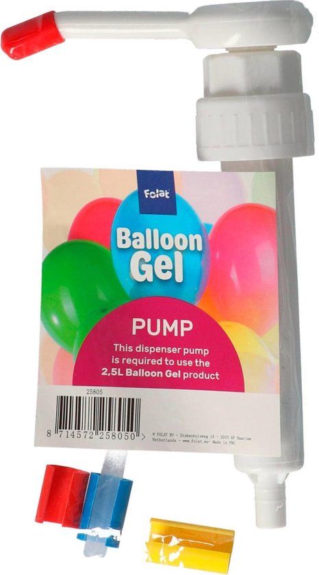 Folat Folieballon Pomp Balloon Gel Wit