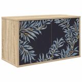 vidaXL Wandgemonteerd TV Kast DOKKUM 69 x 33 x 40 cm Sonoma Eiken