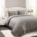 Lush Decor Reyna, Polyester, Grijs, Koningin