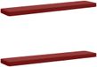 vidaXL Canapé 2 pièces VUGHT 100% Polyester Vin Rouge
