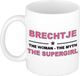 Bellatio Decorations naam cadeau mok - Brechtje - Woman Myth Supergirl - koffiemok - 300 ml - collega - moederdag