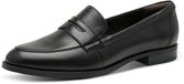 Tamaris - Dames - Loafers - Zwart - Leer - Maat 37