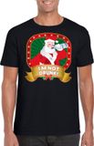Bellatio Decorations Foute Kerst t-shirt zwart Im not drunk voor heren - Kerst shirts S
