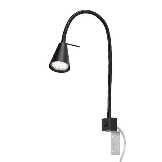 Briloner TUSO - LED Bedlamp - Zwart - Flexarm - 4W - 3000K