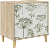 vidaXL - Badkamerkast - GOTHA - Sonoma - 60 x 40 x 60 cm - Bewerkt hout